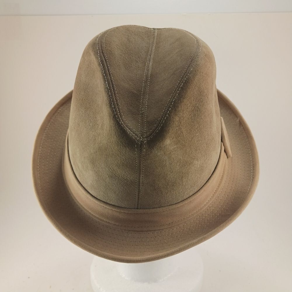 Dobbs 5th Ave. New York Vintage 1960s Fedora  Leather/Suede Banded Side Buckle.. - Picture 6 of 10